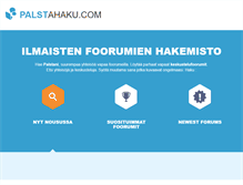 Tablet Screenshot of palstahaku.com